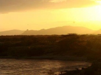 Sunset over ewaso nyiro riverNorth Kenya